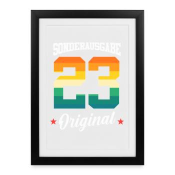 23 Birthday - Framed poster (27 × 37 cm) - black - Front