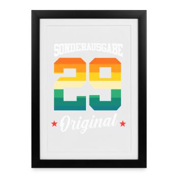 29 Birthday - Framed poster (27 × 37 cm) - black - Front