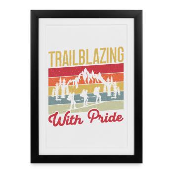 Chef scout Trailblazing Whit Pride Scout - Affiche encadrée (27 × 37 cm) - noir - Devant