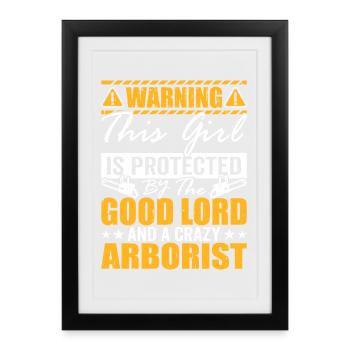 Funny Woodworker Woodworker Gift - Framed poster (27 × 37 cm) - black - Front