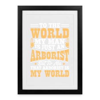 Funny Woodworker Woodworker Gift - Framed poster (27 × 37 cm) - black - Front