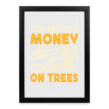 Funny Woodworker Woodworker Gift - Framed poster (27 × 37 cm) - black - Front