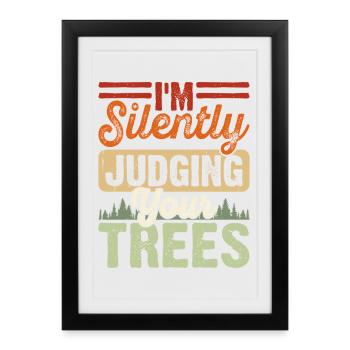 Arborist Woodworker Woodworker Gift - Framed poster (27 × 37 cm) - black - Front
