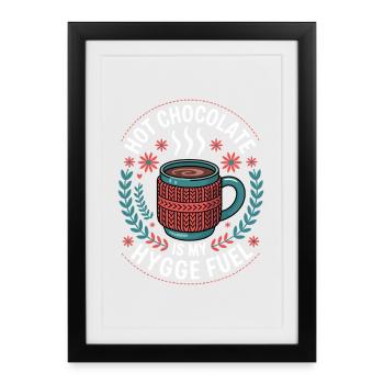 Hot Chocolate Hygge Drive - Framed poster (27 × 37 cm) - black - Front