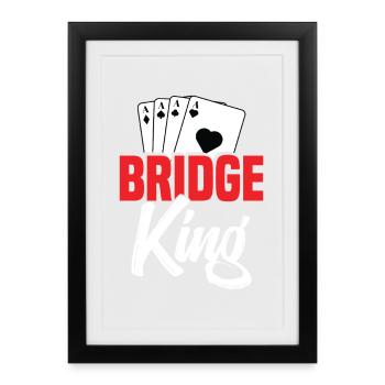 Roi du pont - Affiche encadrée (27 × 37 cm) - noir - Devant