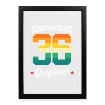 36 Birthday - Framed poster (27 × 37 cm) - black - Front