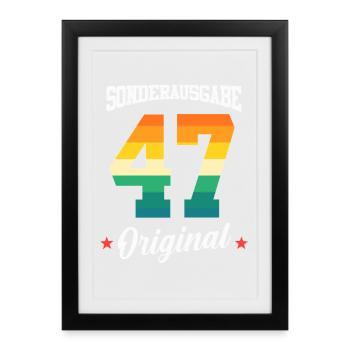 47 Birthday - Framed poster (27 × 37 cm) - black - Front