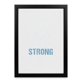 Bodybuilding Fitness Vintage Gym Athleten Workout - Gerahmtes Poster (27 × 37 cm) - Schwarz - Vorne