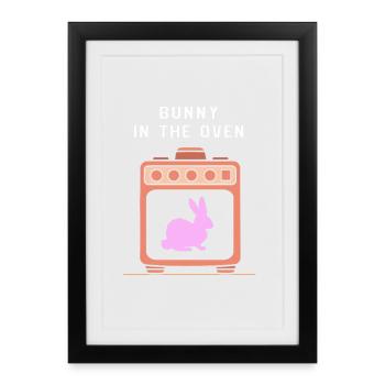 Expectant Mom Easter Gender Reveal - Framed poster (27 × 37 cm) - black - Front