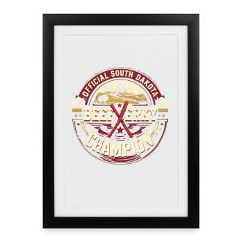 Beef Jerky South Dakota - Framed poster (27 × 37 cm) - black - Front