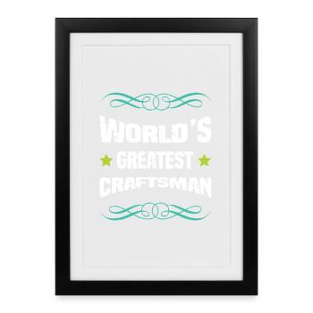 World's best craftsman - Framed poster (27 × 37 cm) - black - Front