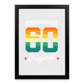 60 Birthday - Framed poster (27 × 37 cm) - black - Front
