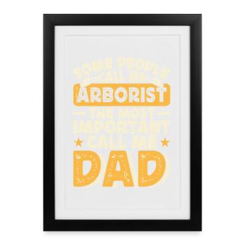 Arborist Woodworker Woodworker Gift - Framed poster (27 × 37 cm) - black - Front