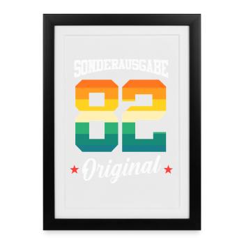 82 Birthday - Framed poster (27 × 37 cm) - black - Front