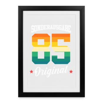 85 Birthday - Framed poster (27 × 37 cm) - black - Front