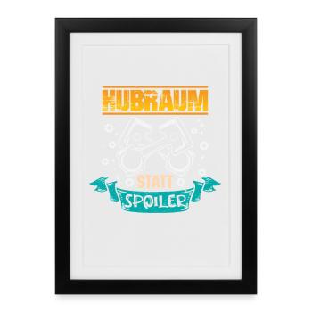 Auto Tuner Tuning Kfz Werkstatt Mechaniker Spruch - Affiche encadrée (27 × 37 cm) - noir - Devant