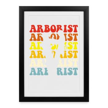 Arborist Woodworker Woodworker Gift - Framed poster (27 × 37 cm) - black - Front