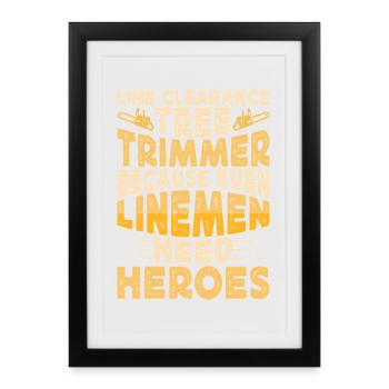 Arborist Woodworker Woodworker Gift - Framed poster (27 × 37 cm) - black - Front