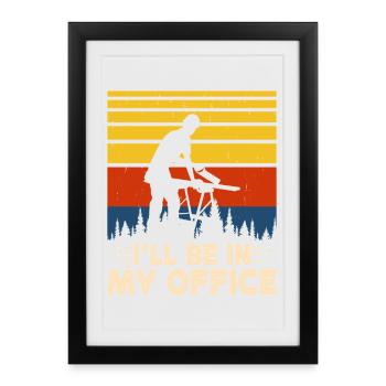 Arborist Woodworker Woodworker Gift - Framed poster (27 × 37 cm) - black - Front