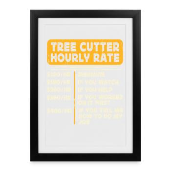 Ébéniste Ébéniste Cadeau Menuisier - Affiche encadrée (27 × 37 cm) - noir - Devant