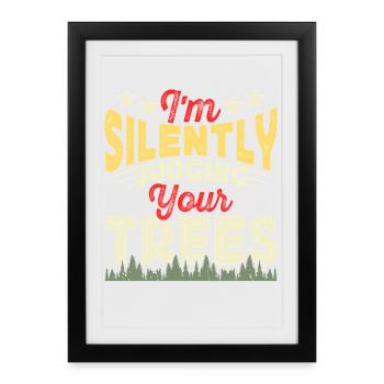 Arborist Woodworker Woodworker Gift - Framed poster (27 × 37 cm) - black - Front