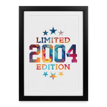 ÉDITION LIMITÉE 2004 22E ANNIVERSAIRE - Affiche encadrée (27 × 37 cm) - noir - Devant