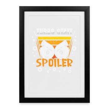 Auto Tuner Tuning Kfz Werkstatt Mechaniker Spruch - Affiche encadrée (27 × 37 cm) - noir - Devant