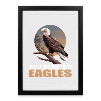 Aigle - Affiche encadrée (27 × 37 cm) - noir - Devant
