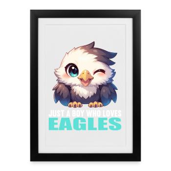 Aigle - Affiche encadrée (27 × 37 cm) - noir - Devant