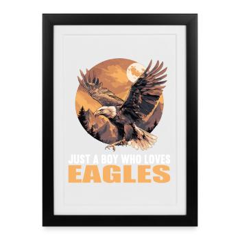 Aigle - Affiche encadrée (27 × 37 cm) - noir - Devant