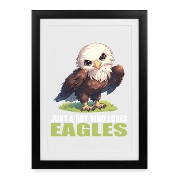 Aigle - Affiche encadrée (27 × 37 cm) - noir - Devant
