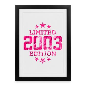 ÉDITION LIMITÉE 23E ANNIVERSAIRE 2003 - Affiche encadrée (27 × 37 cm) - noir - Devant