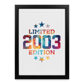 ÉDITION LIMITÉE 23E ANNIVERSAIRE 2003 - Affiche encadrée (27 × 37 cm) - noir - Devant
