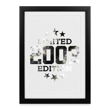 ÉDITION LIMITÉE 23E ANNIVERSAIRE 2003 - Affiche encadrée (27 × 37 cm) - noir - Devant