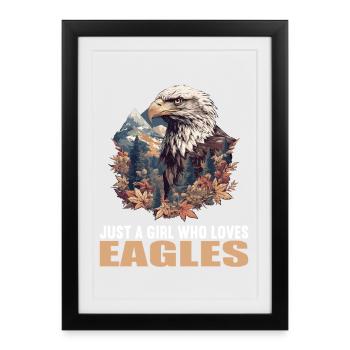 Aigle - Affiche encadrée (27 × 37 cm) - noir - Devant