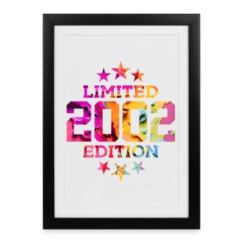 ÉDITION LIMITÉE 2002 24E ANNIVERSAIRE - Affiche encadrée (27 × 37 cm) - noir - Devant