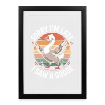 Gänsewitz Retro Sunset - Framed poster (27 × 37 cm) - black - Front