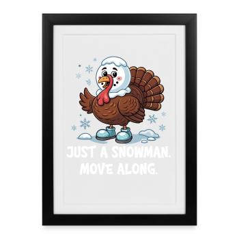 No turkey for dinner - Framed poster (27 × 37 cm) - black - Front