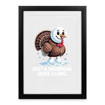 No turkey for dinner - Framed poster (27 × 37 cm) - black - Front
