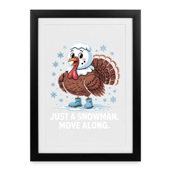 No turkey for dinner - Framed poster (27 × 37 cm) - black - Front