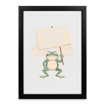 Amphibians Against Authority Portland - Framed poster (27 × 37 cm) - black - Front