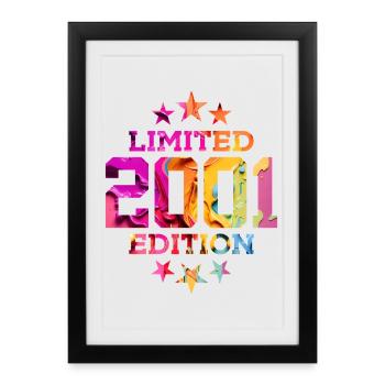LIMITED EDITION 2001 25TH BIRTHDAY - Framed poster (27 × 37 cm) - black - Front
