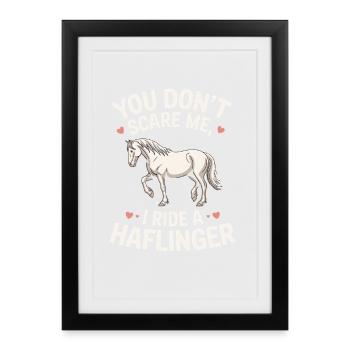 Tu ne me fais pas peur, je roule - Affiche encadrée (27 × 37 cm) - noir - Devant
