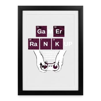 Jeu Rank Up Chem Controller - Affiche encadrée (27 × 37 cm) - noir - Devant