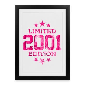 ÉDITION LIMITÉE 2001 25E ANNIVERSAIRE - Affiche encadrée (27 × 37 cm) - noir - Devant