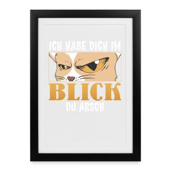 Majorque JE T’AI EN VUE TU CULS Drôle - Affiche encadrée (27 × 37 cm) - noir - Devant