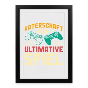 PATERNITÉ LE JEU ULTIME Plaisir - Affiche encadrée (27 × 37 cm) - noir - Devant