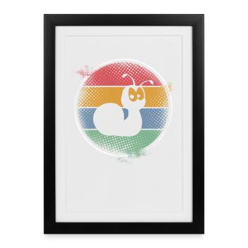 snail - Framed poster (27 × 37 cm) - black - Front