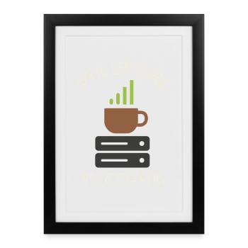 Network Infrastructure Rack and Stack Engineer - Framed poster (27 × 37 cm) - black - Front