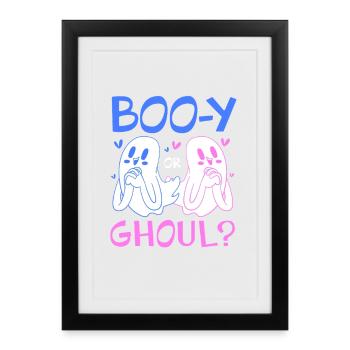 Révélation du sexe d’Halloween - Affiche encadrée (27 × 37 cm) - noir - Devant